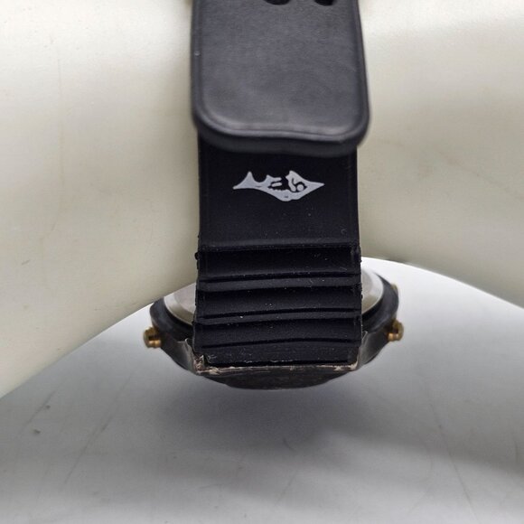 Vintage LEB Digital Chronograph Watch With Gold Accents Water Resistant Band - Picture 4 of 9